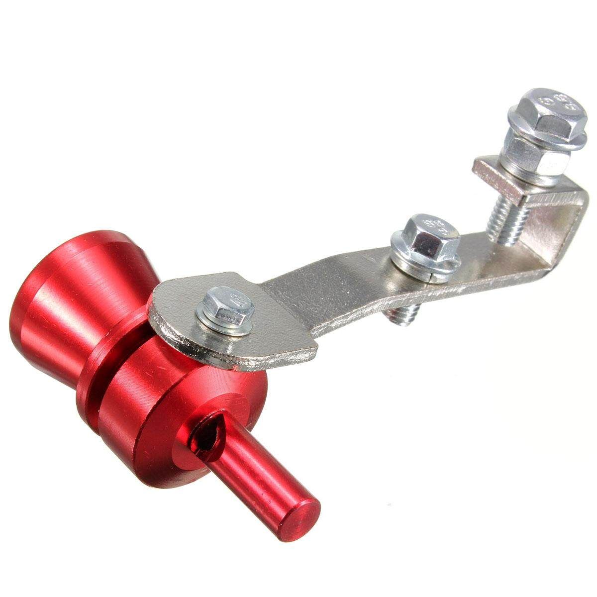 2pcs M Size Exhaust Turbo Pipe Sound Muffler Bov Blow Off Valve BOV Red New