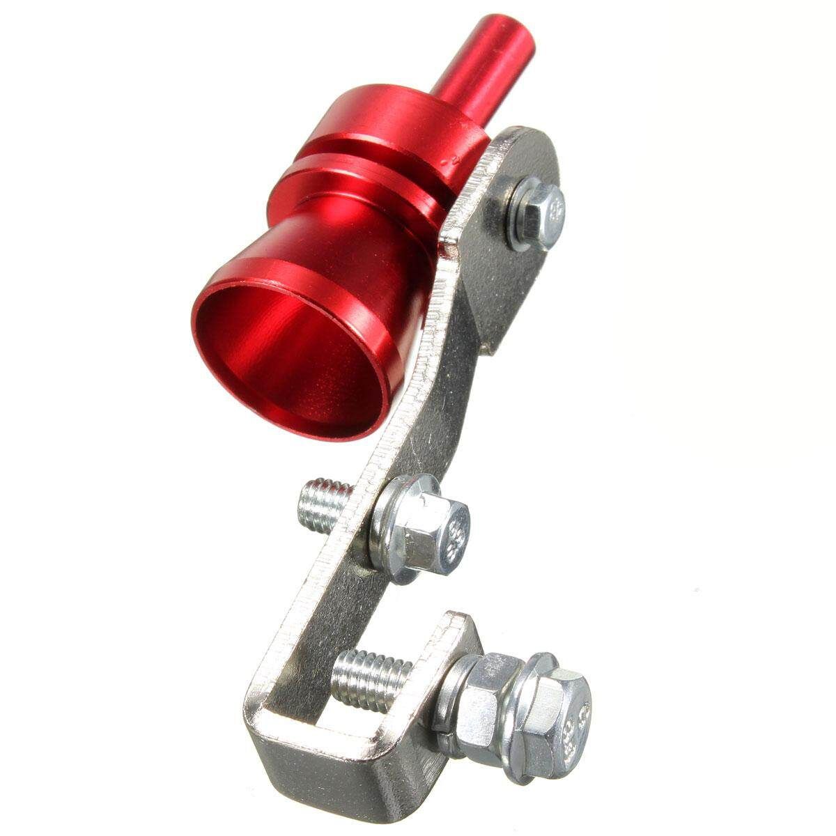 2pcs M Size Exhaust Turbo Pipe Sound Muffler Bov Blow Off Valve BOV Red New