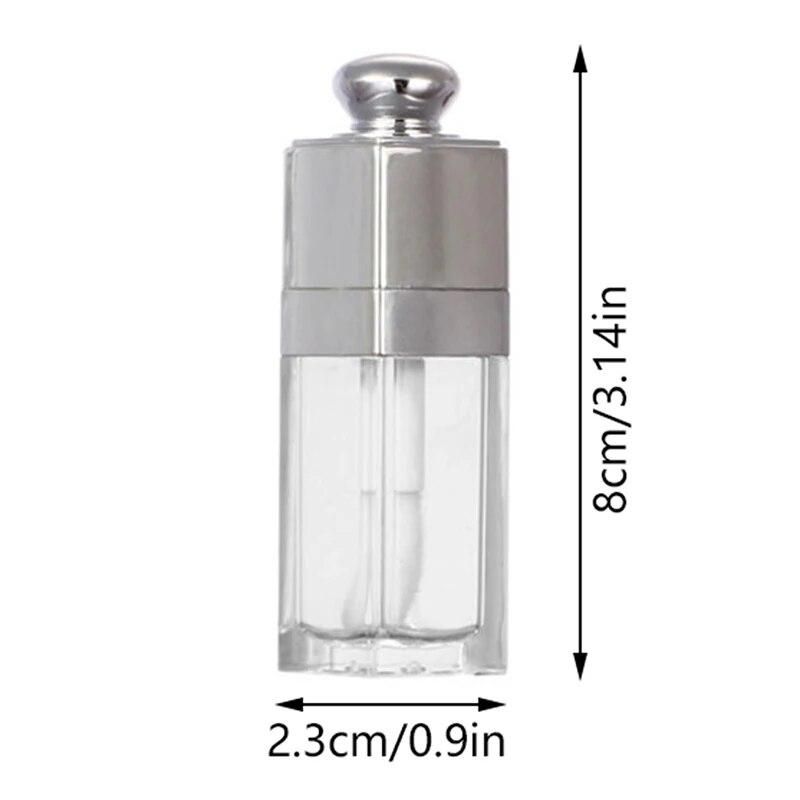 10ML Refillable Bottled Lip Glaze Empty Tube Lip Gloss Tube Lipstick Tube Lip Glaze Tube Eyelash Tube Thick Rod Travel Supplies