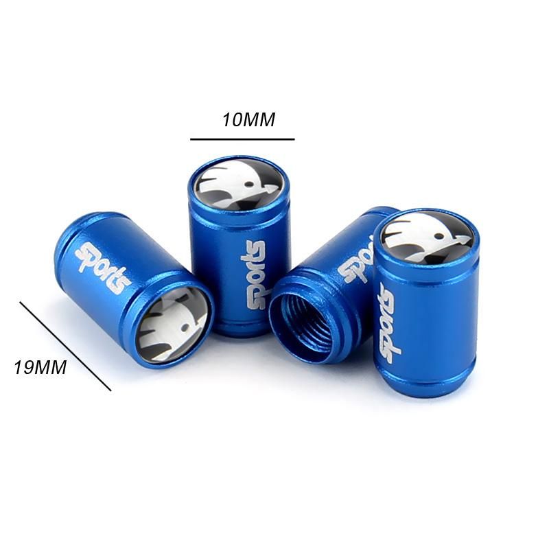 Car Wheel Tire Valve Cap Air Cover for Skoda Logo Rapid Karoq Kodiaq 1 Kodiak Octavia A7 A4 Yeti Fabia Superb Kamiq Accessories