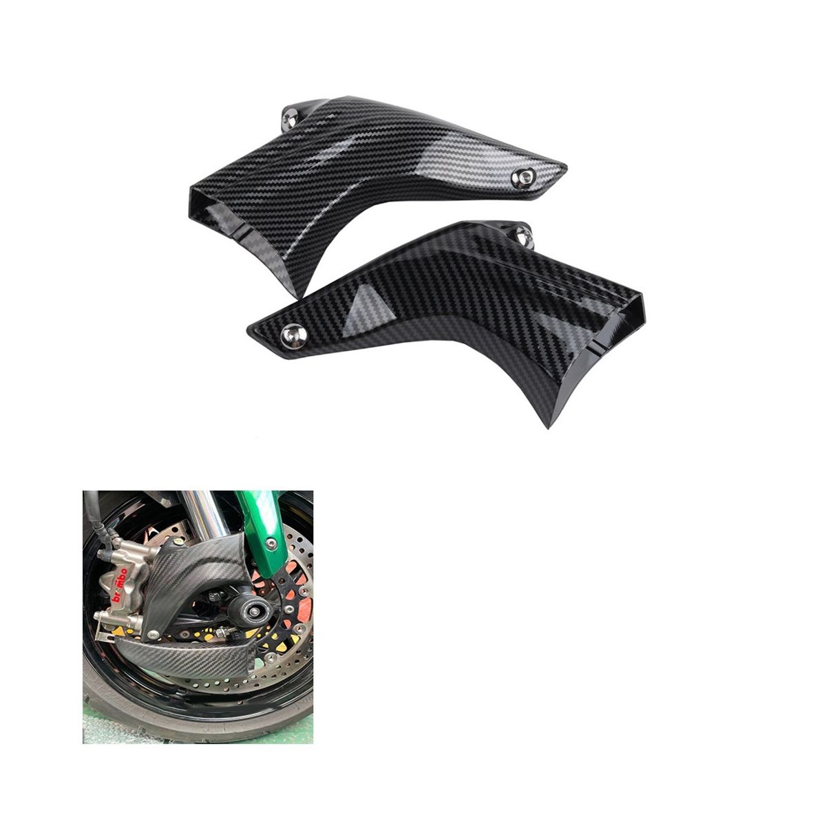 Motorcycle Brake Caliper Air Cooling Ducts for Kawasaki