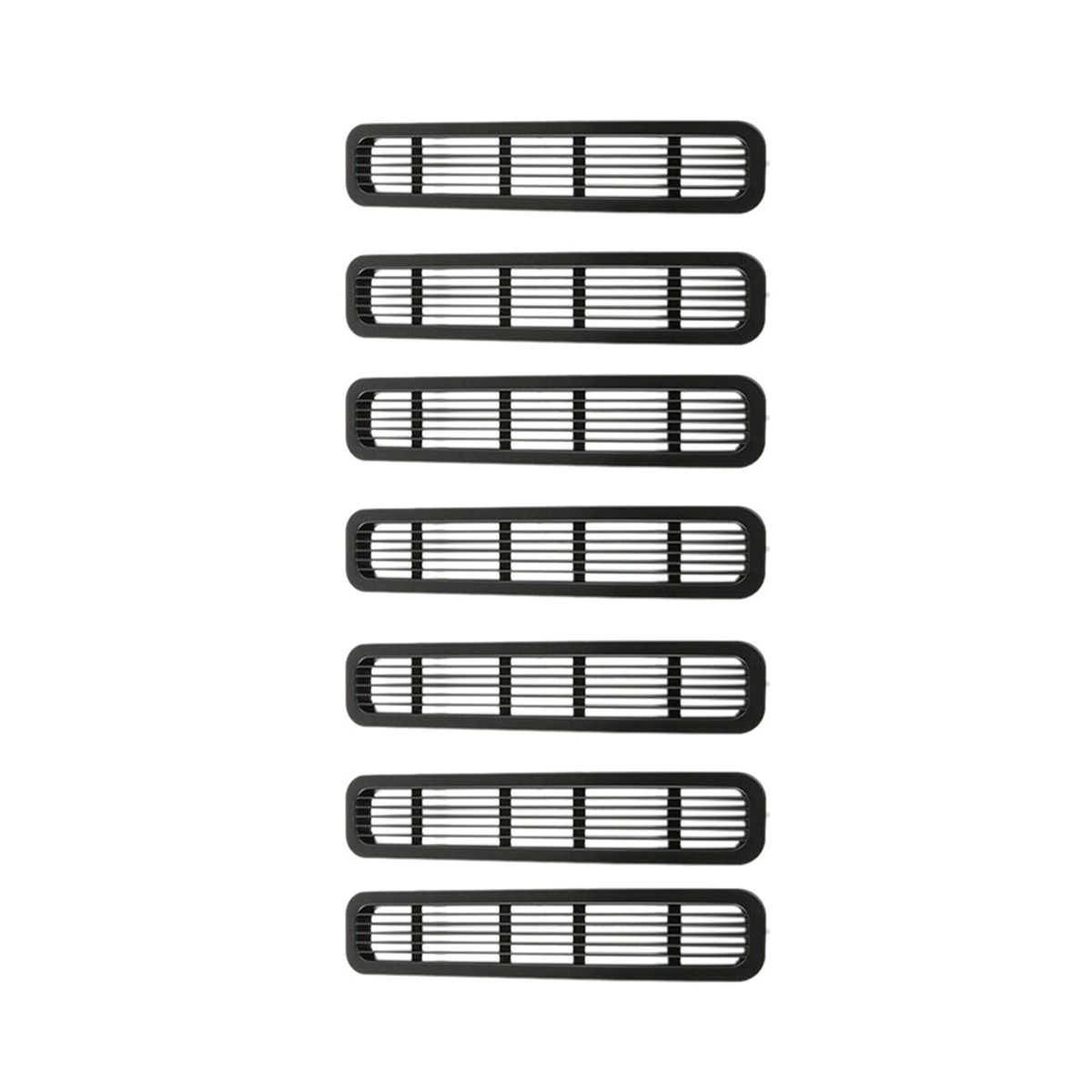 7Pcs Front Mesh Grille Inserts for Wrangler TJ &