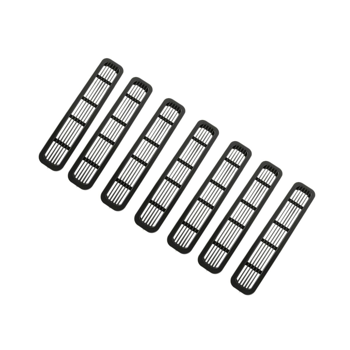 7Pcs Front Mesh Grille Inserts for Wrangler TJ &