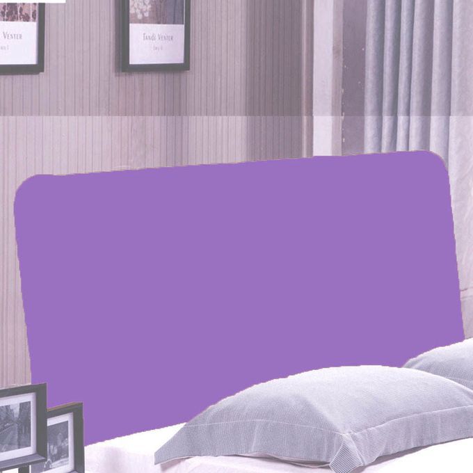Bed Headboard Slipcover Stretch Dustproof Decor Slip Cover,2m Purple