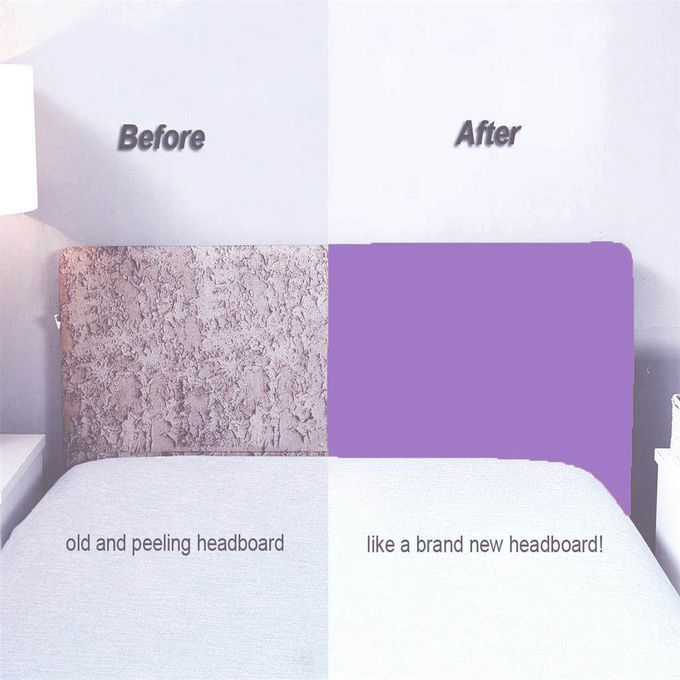 Bed Headboard Slipcover Stretch Dustproof Decor Slip Cover,2m Purple