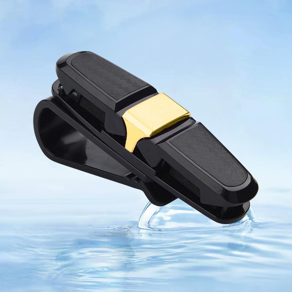 Sunglasses Organizer for Car Car Sun Visor Glasses Holders Secure Golden