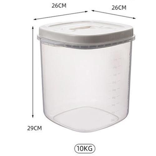 Transparent Rice Bucket Insect-proof Moisture-proof Sealed Flour Storage Containers Kitchen Grains Pet Dog Food Storage Box