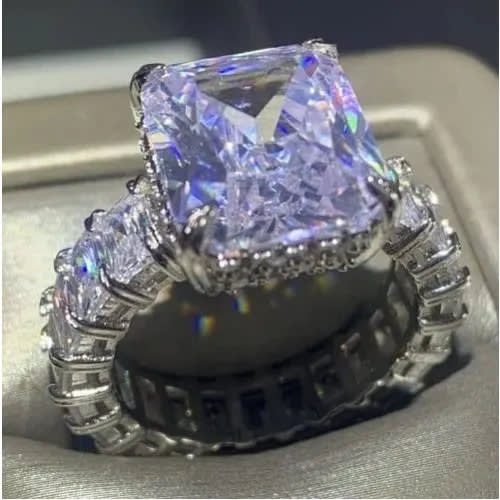 Sterling Engagement Ring - Silver