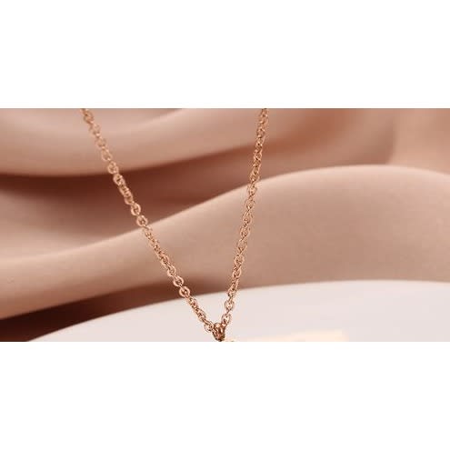 Four-leaf Clover Titanium Steel Necklace -Rose Gold + Small Box