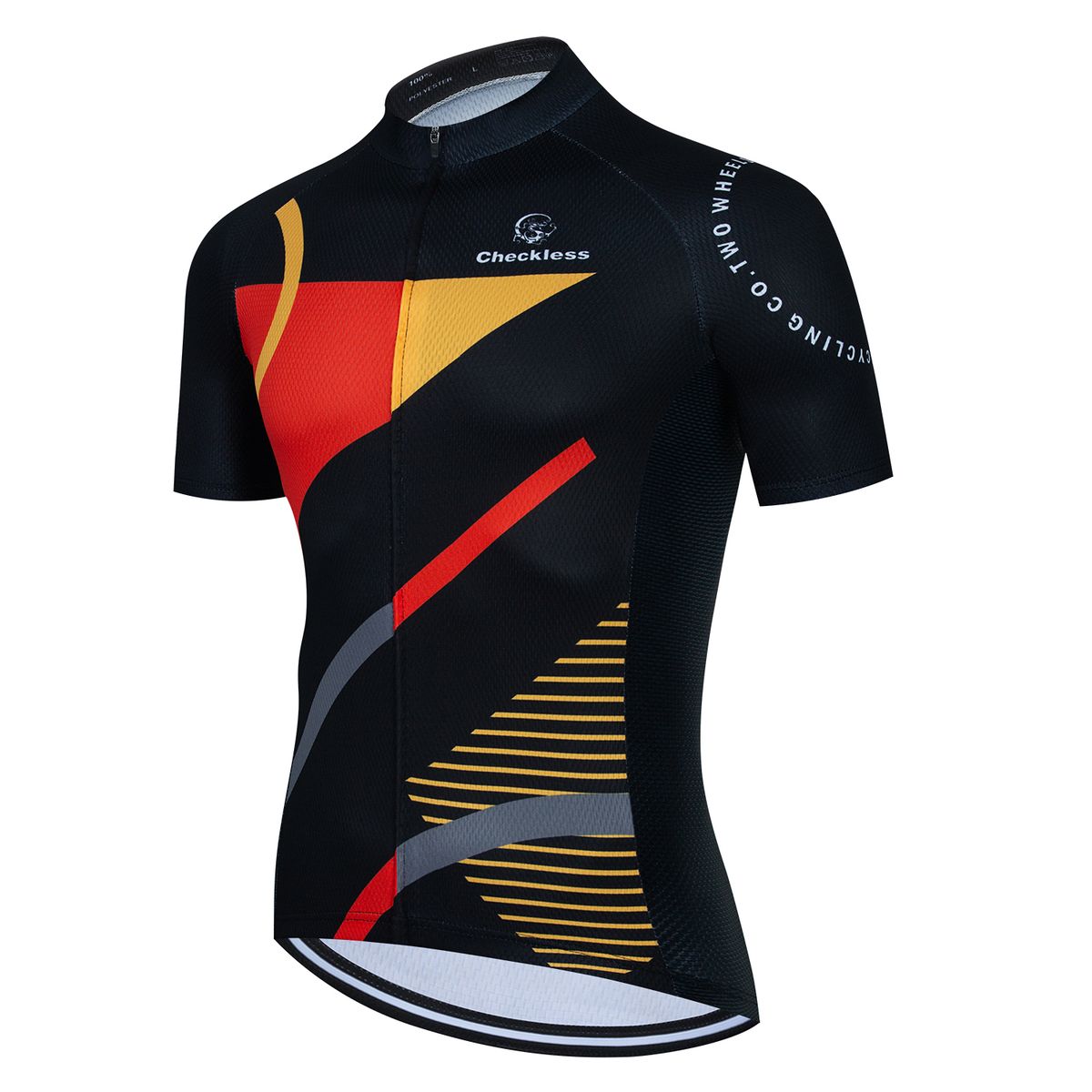 Black Summer Short Sleeve Cycling Jersey Quick Dry Road Bike Set