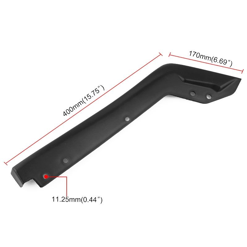Car-styling ABS Rear Spat Valance Lip For Subaru WRX Sti