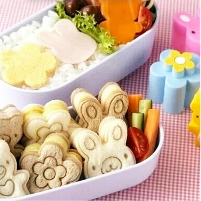 Sandwich Cutter 3PCS Japanese  KAWAII  Bread Cheese Meat Food Cutter  Form Maker  FOR Kid's  Bento Lunch Box