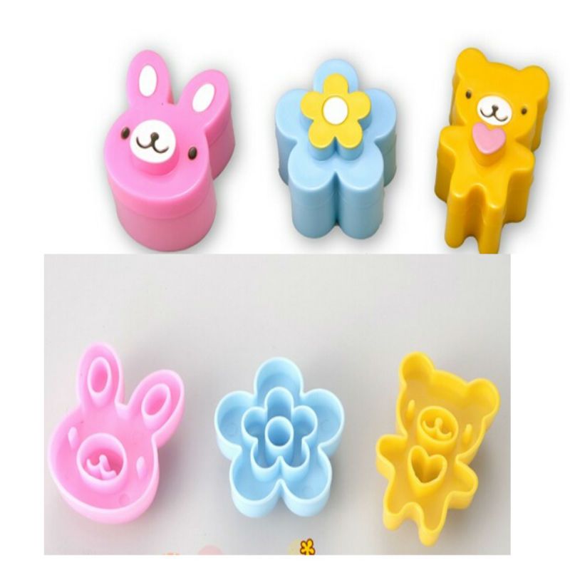 Sandwich Cutter 3PCS Japanese  KAWAII  Bread Cheese Meat Food Cutter  Form Maker  FOR Kid's  Bento Lunch Box