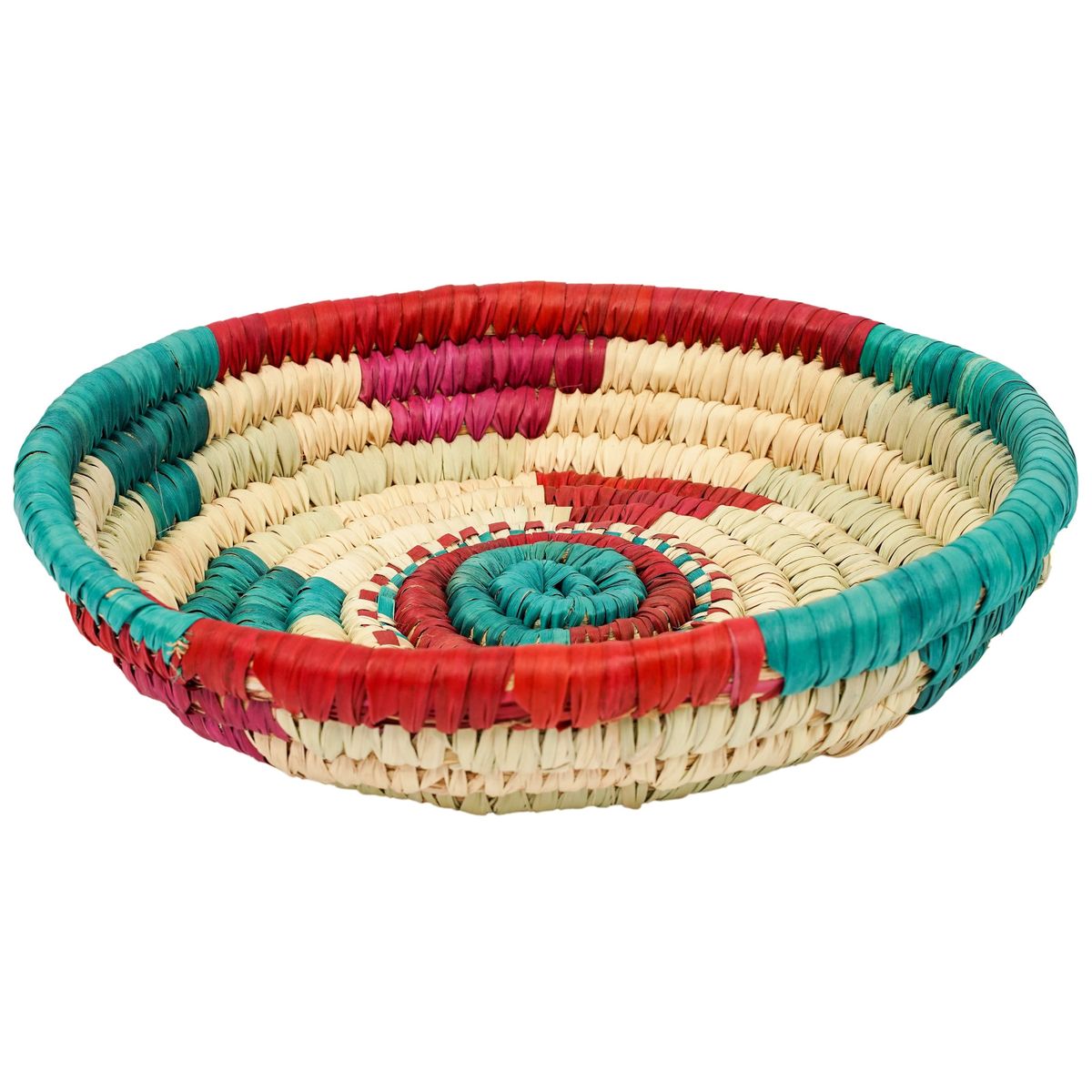 Wicker Round Tray Basket Handwoven Wall Hanging Fruit Basket