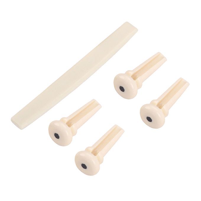Replacement Acoustic Bass Guitar Bridge Pins Saddle For Music Lover