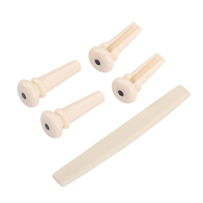 Replacement Acoustic Bass Guitar Bridge Pins Saddle For Music Lover