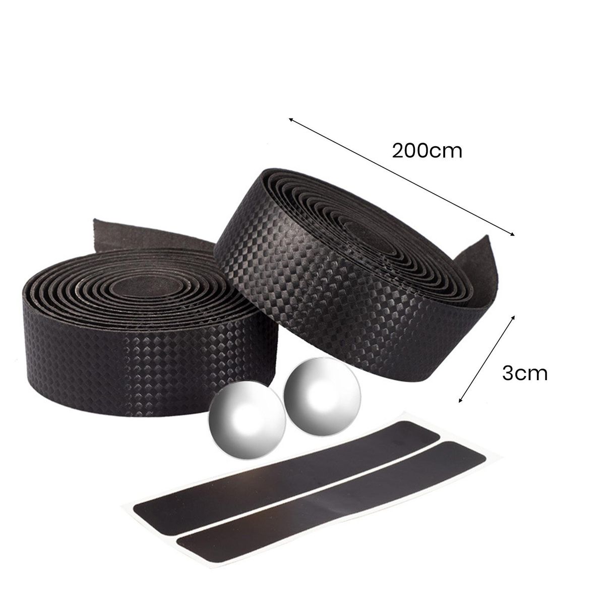 1 Set Bike Handle Wrap Comfortable Ride Bicycle Handlebar Tape Black