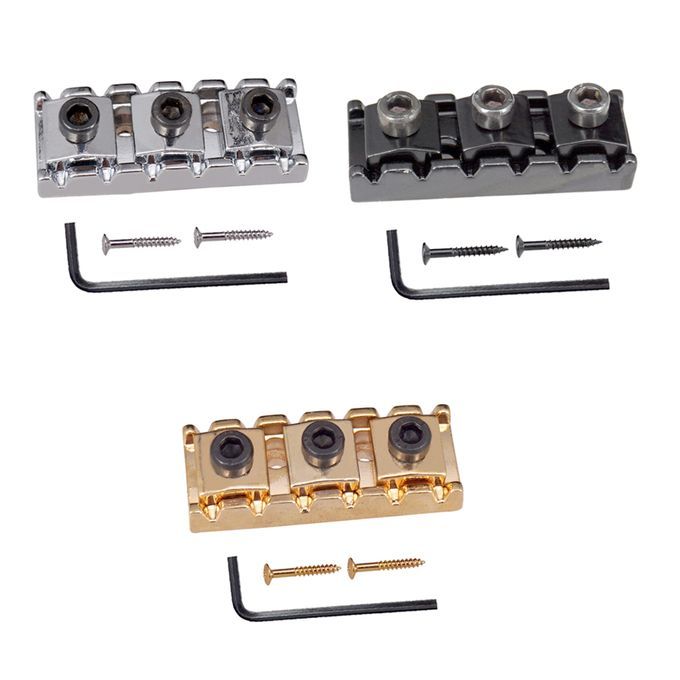 43mm Double Tremolo Bridge System String Lock Nut For Electric Gold