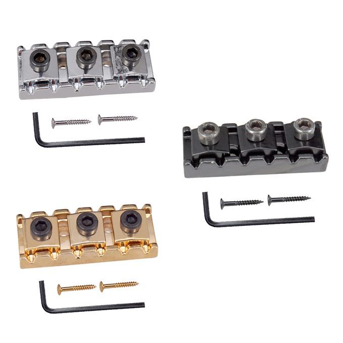 43mm Double Tremolo Bridge System String Lock Nut For Electric Gold