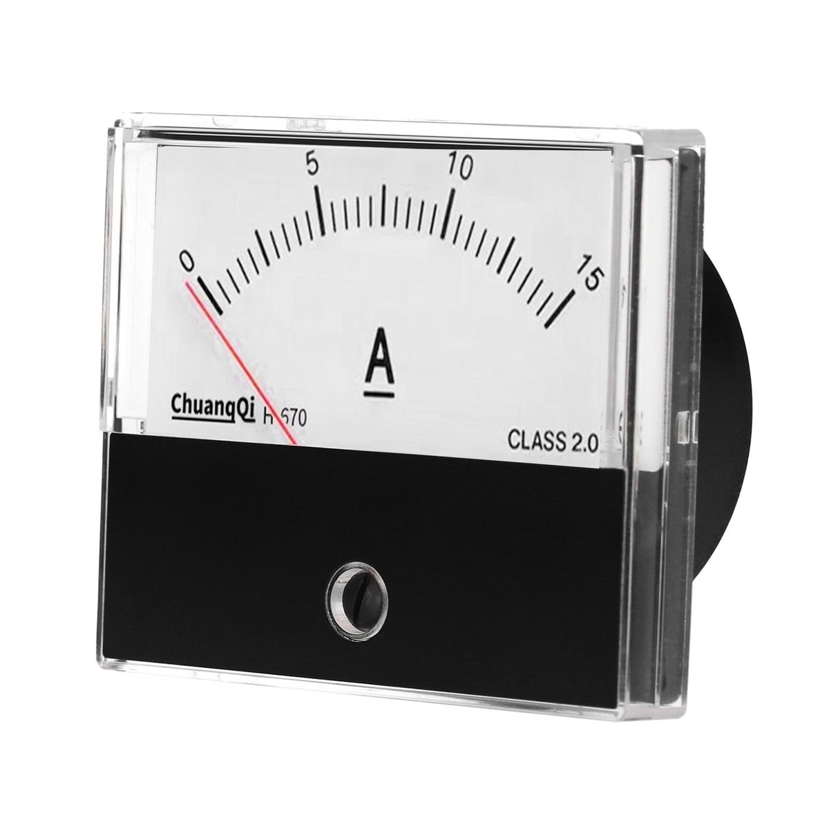 Analog Current Panel Meter Ammeter Gauge Class 2.5 Accuracy DC 0-15A Analog Ammeter Ampere Measurement Tester Gauge Panel