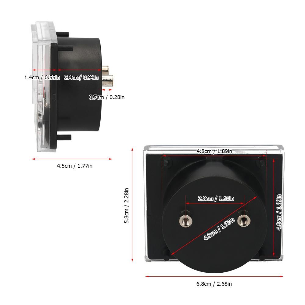 Analog Current Panel Meter Ammeter Gauge Class 2.5 Accuracy DC 0-15A Analog Ammeter Ampere Measurement Tester Gauge Panel