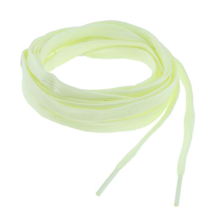 Noctilucent Bootlace Fluorescent Braided Shoe Lace For Skates Yellow