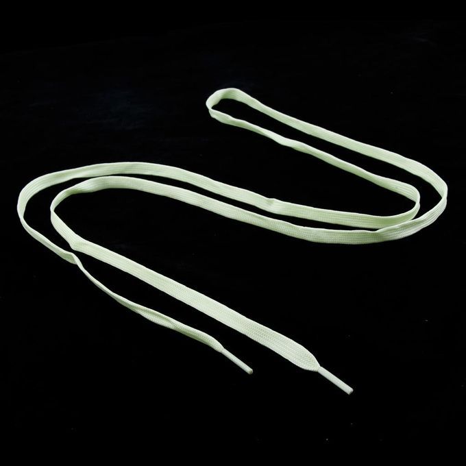 Noctilucent Bootlace Fluorescent Braided Shoe Lace For Skates Yellow