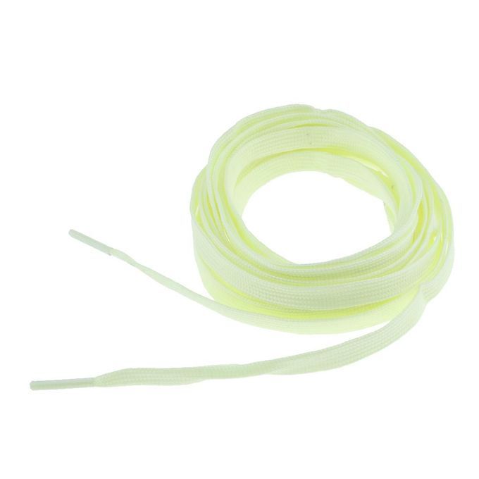 Noctilucent Bootlace Fluorescent Braided Shoe Lace For Skates Yellow