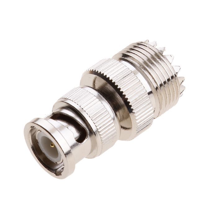 BNC Male To UHF Female Straight RF Coaxial Connector, UHF Female To