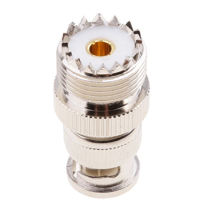 BNC Male To UHF Female Straight RF Coaxial Connector, UHF Female To