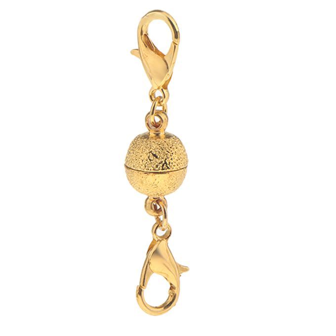 5pcs Shiny 8mm Lobster Magnetic Clasps Necklace Findings Jewelry Gold
