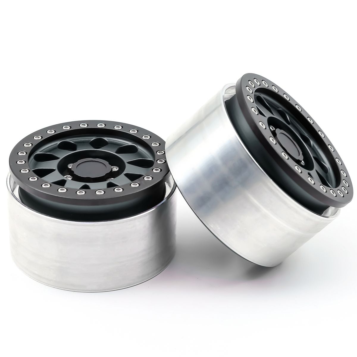 Aluminum Alloy Titanium Wheel  Beadlock Rims Hub 4pcs