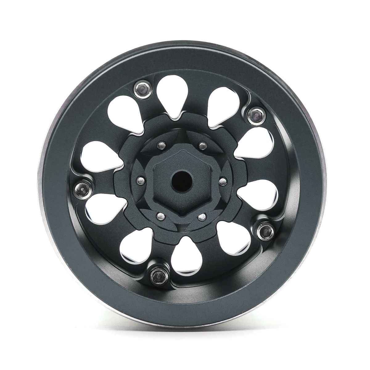 Aluminum Alloy Titanium Wheel  Beadlock Rims Hub 4pcs