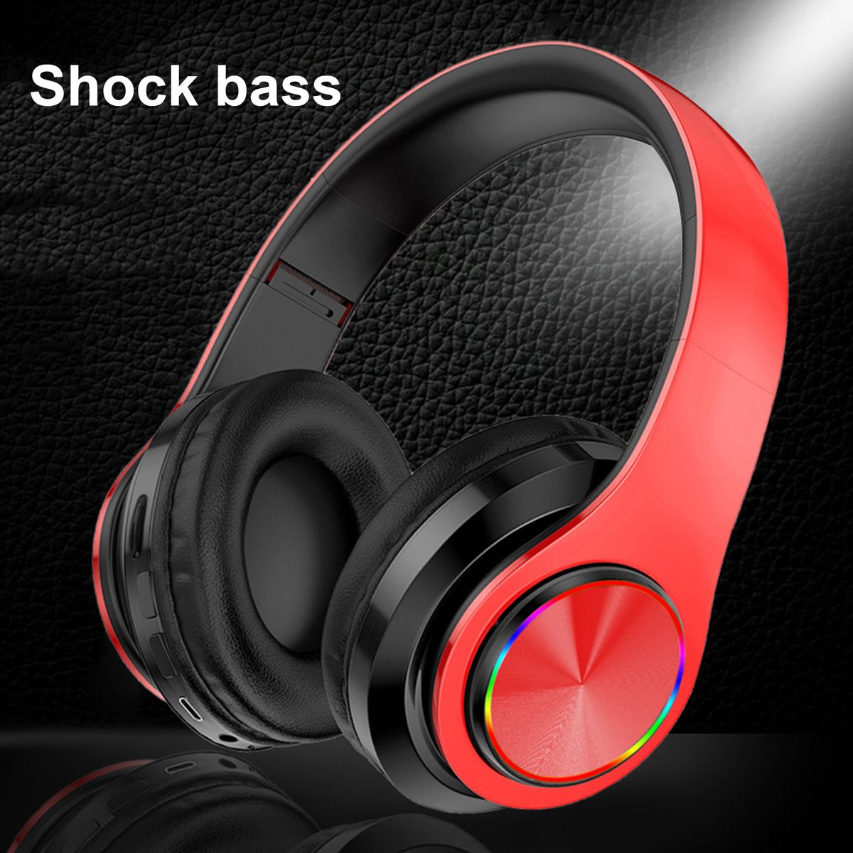 B39 Wireless Headphones Foldable Colorful Breathing-Blue