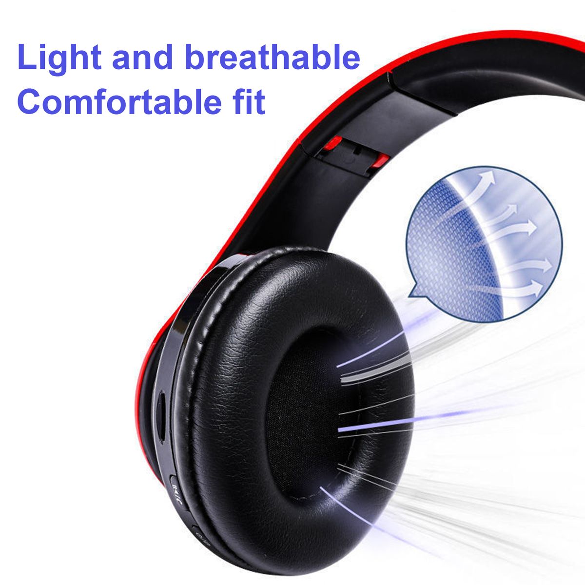 B39 Wireless Headphones Foldable Colorful Breathing-Blue