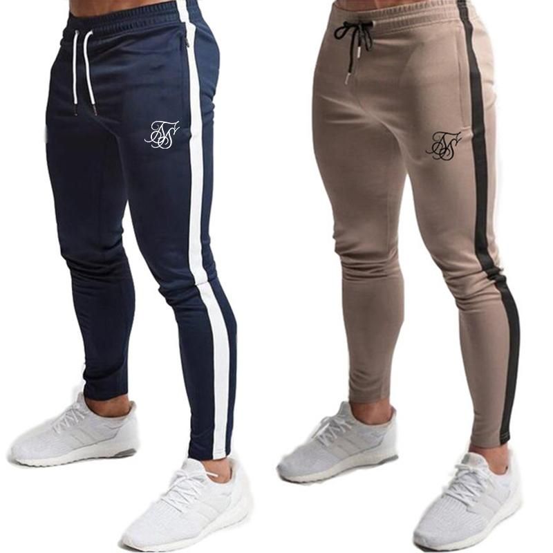 Sik Silk-High Quality Polyester Pants for Men Informal Shutters for Fitness Training Daily Sports Pants for Jogging