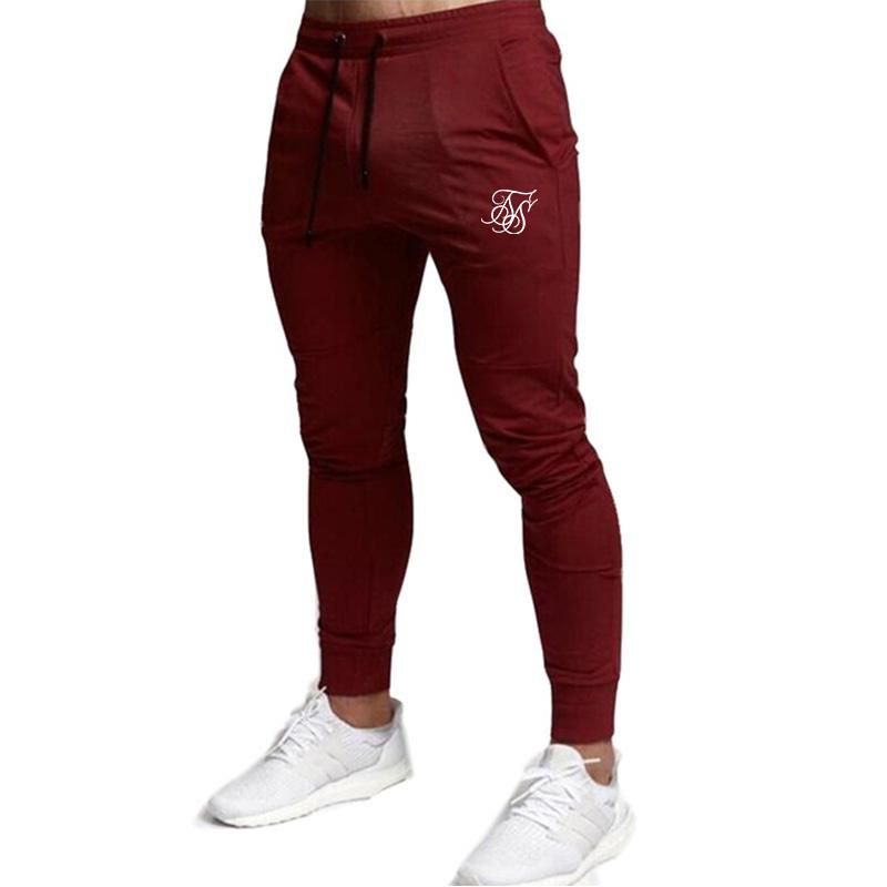 Sik Silk-High Quality Polyester Pants for Men Informal Shutters for Fitness Training Daily Sports Pants for Jogging