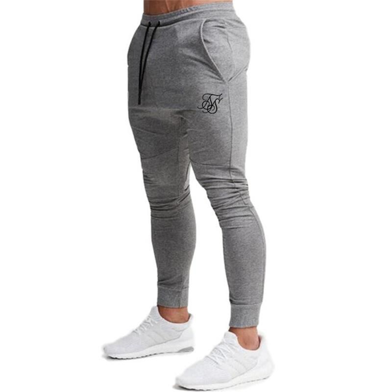 Sik Silk-High Quality Polyester Pants for Men Informal Shutters for Fitness Training Daily Sports Pants for Jogging