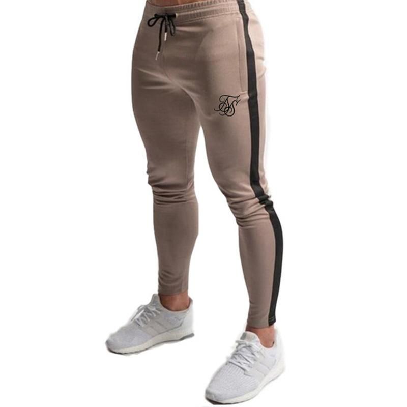 Sik Silk-High Quality Polyester Pants for Men Informal Shutters for Fitness Training Daily Sports Pants for Jogging
