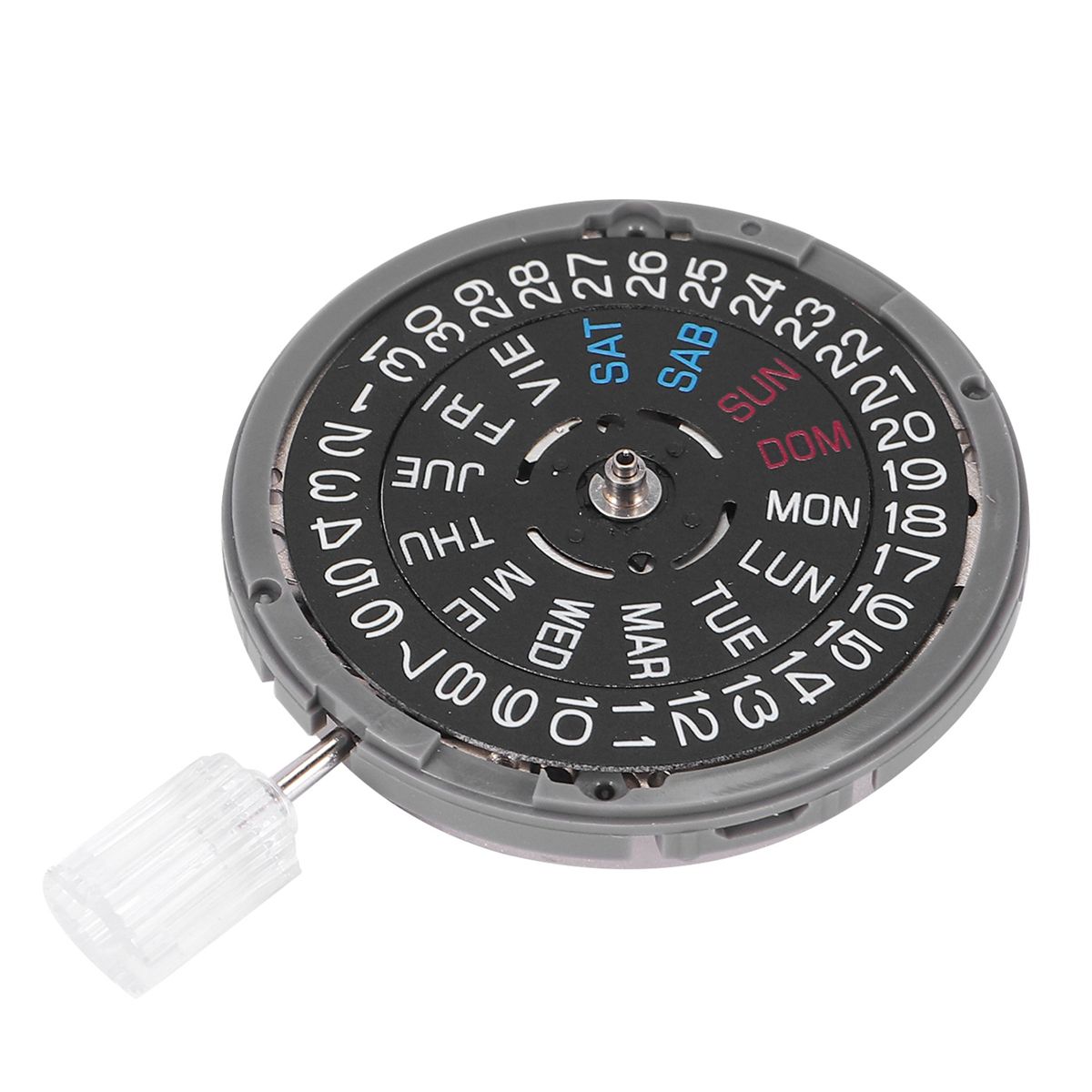 NH36 English Date Week Automatic 3 Oclock Crown Watch Moveme