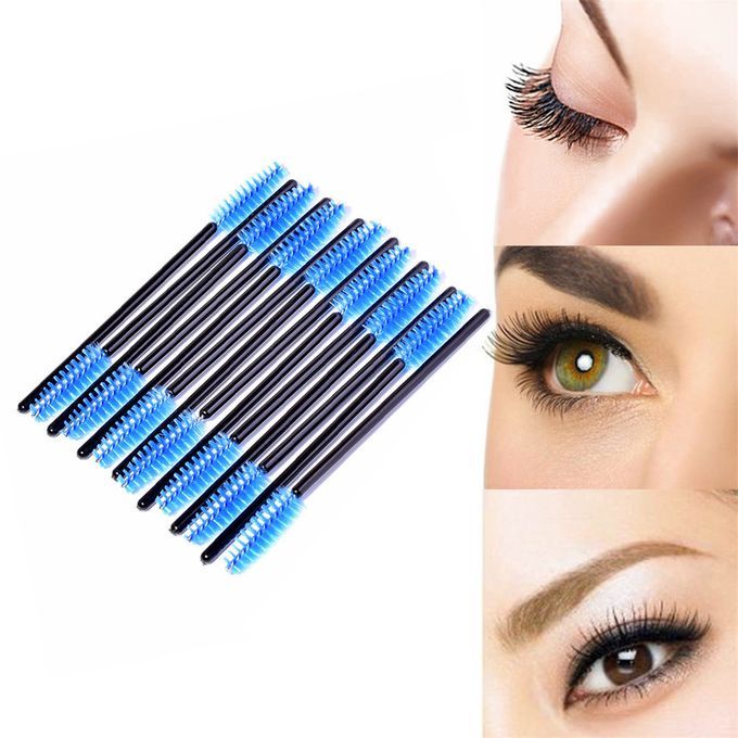 150PCS Disposable Applicator Wand Set Eyelash Liner Eye Lip Blue