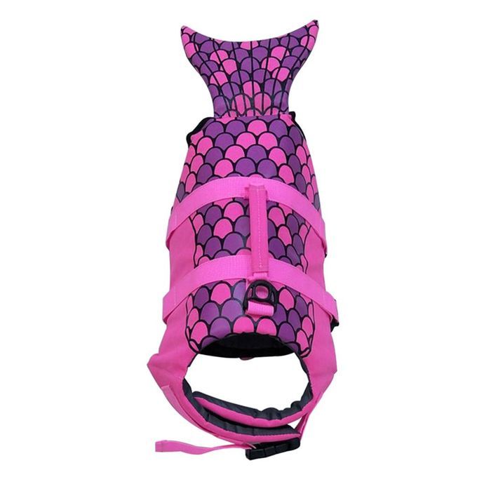 2Pcs Adjustable Durable Pet Dog Life Jacket Swimming Vest With Puller