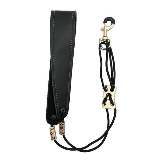Sax Back Shoulder Belt Cowhide Adjustable Black Adults Holder Parts 46