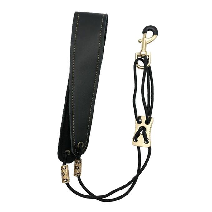 Sax Back Shoulder Belt Cowhide Adjustable Black Adults Holder Parts 46