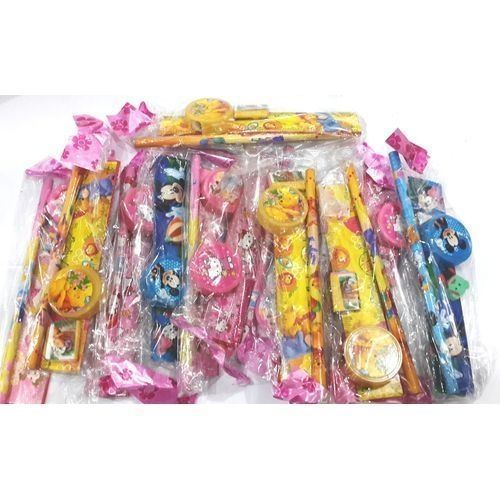 Kids Study Kit Kid's Birthday Party Pack Gift Souvenir Pencil Sharpner Eraser Ruler-  24 Pcs