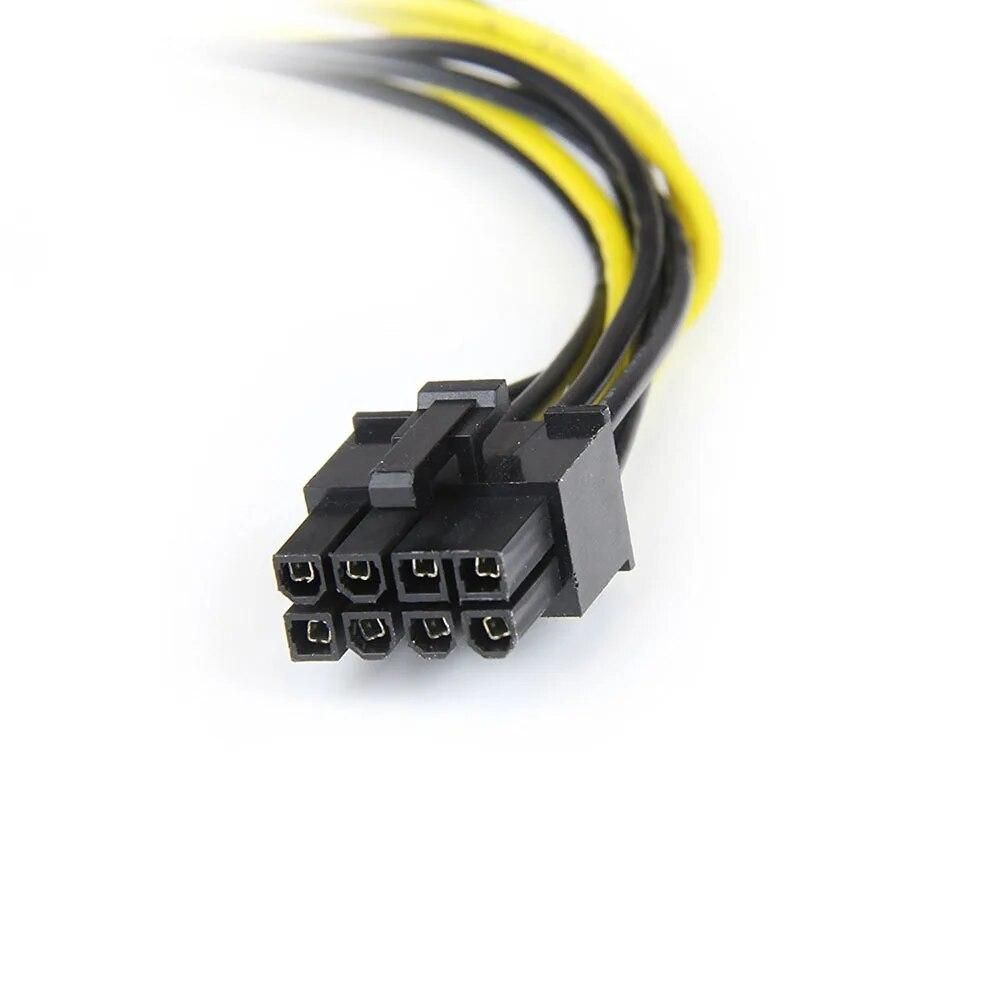 10pcs Dual 15Pin SATA Male To PCIe 8Pin(6+2) Male PCI Express PCI-E  Video Card Splitter Adapter Power Supply Cable