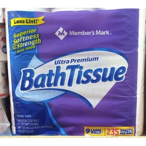 Premium Bath Toilet Tissue 9 Rolls