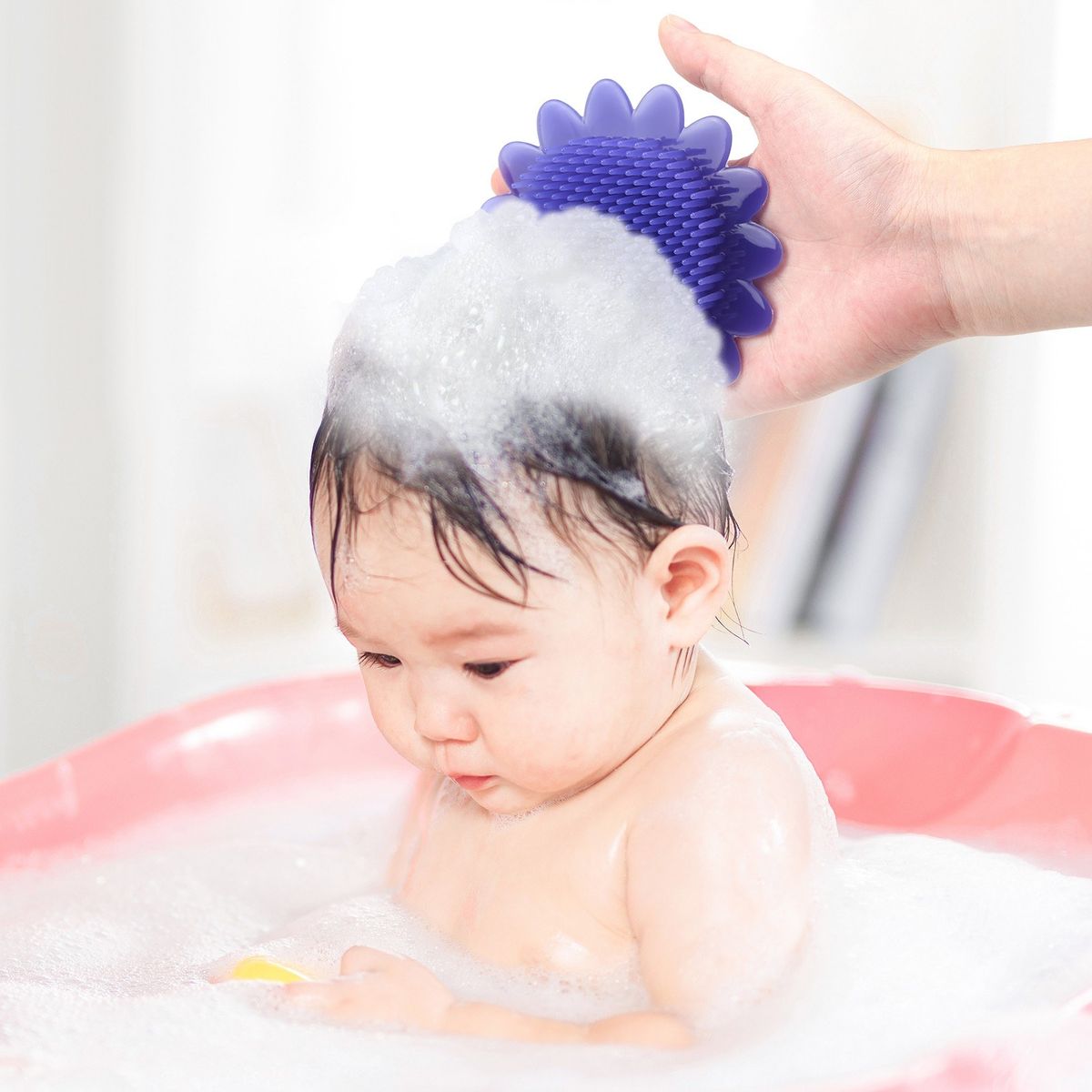 Baby Bath Silicone Brush 104℉ Temperature Sensing Baby