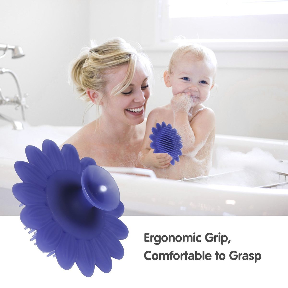 Baby Bath Silicone Brush 104℉ Temperature Sensing Baby