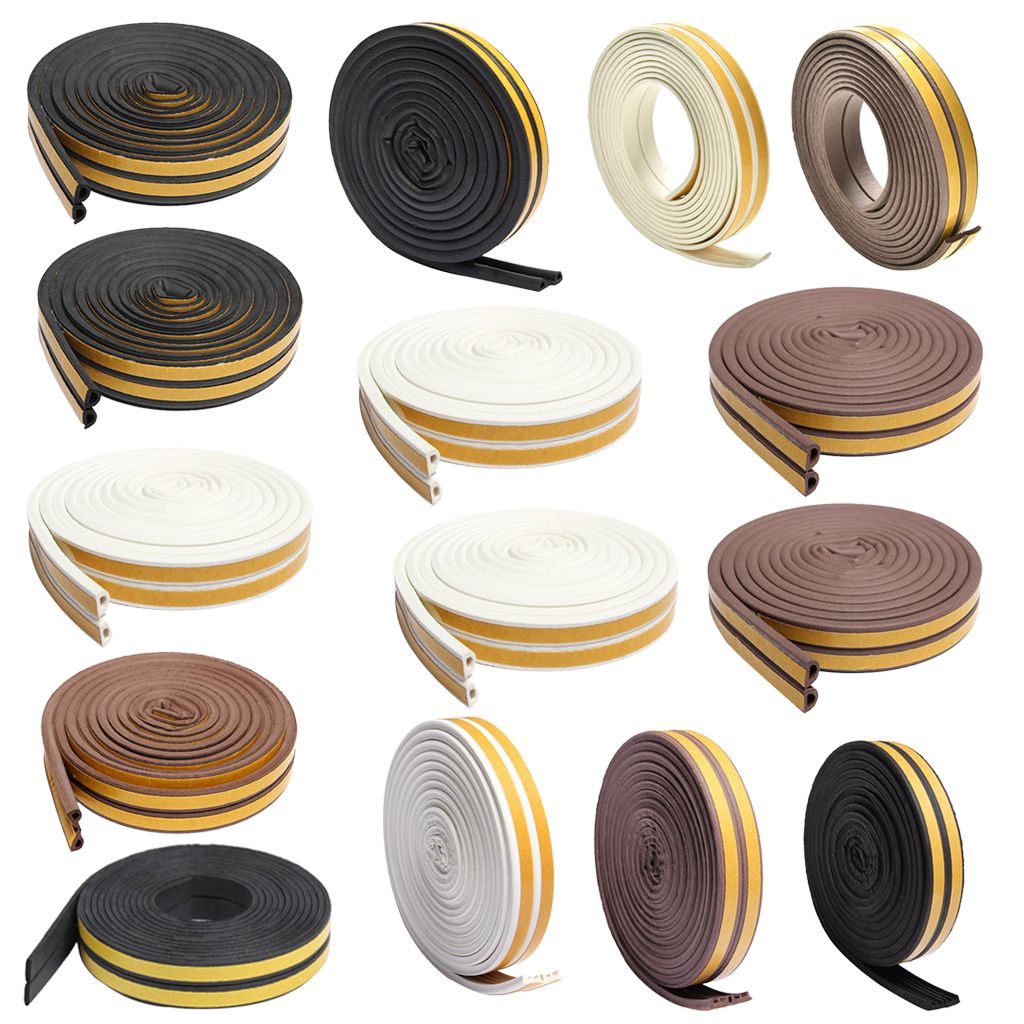 Brush Pile Draught Excluder Weather Proofing Seal Self Adhesive For